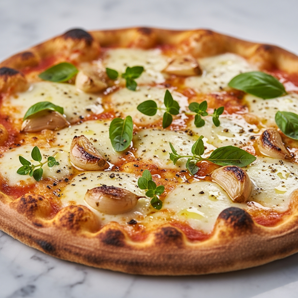 Mozzarella Garlic Pizza