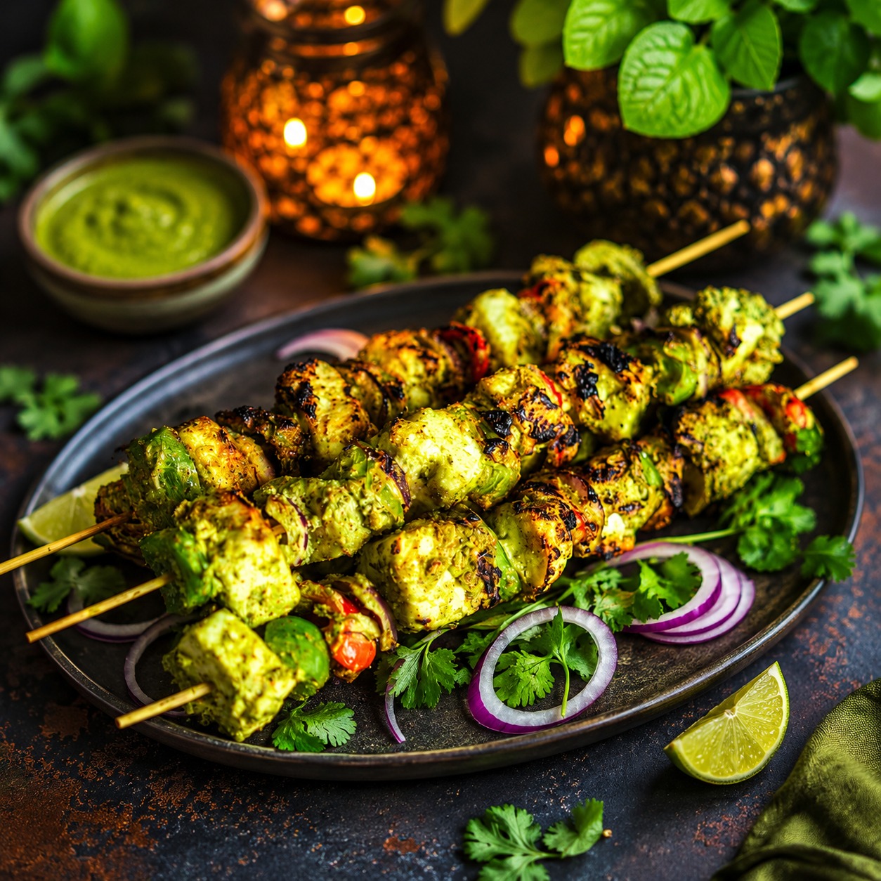 Paneer Hariyali Tikka